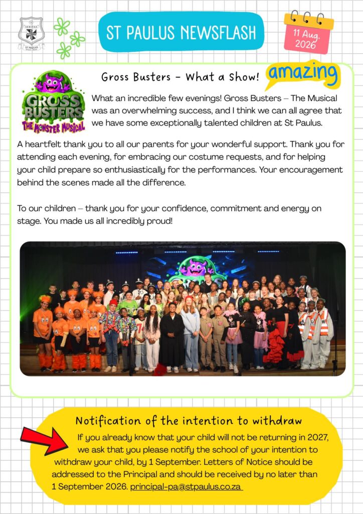 ST PAULUS Newsflash 11-08-2026