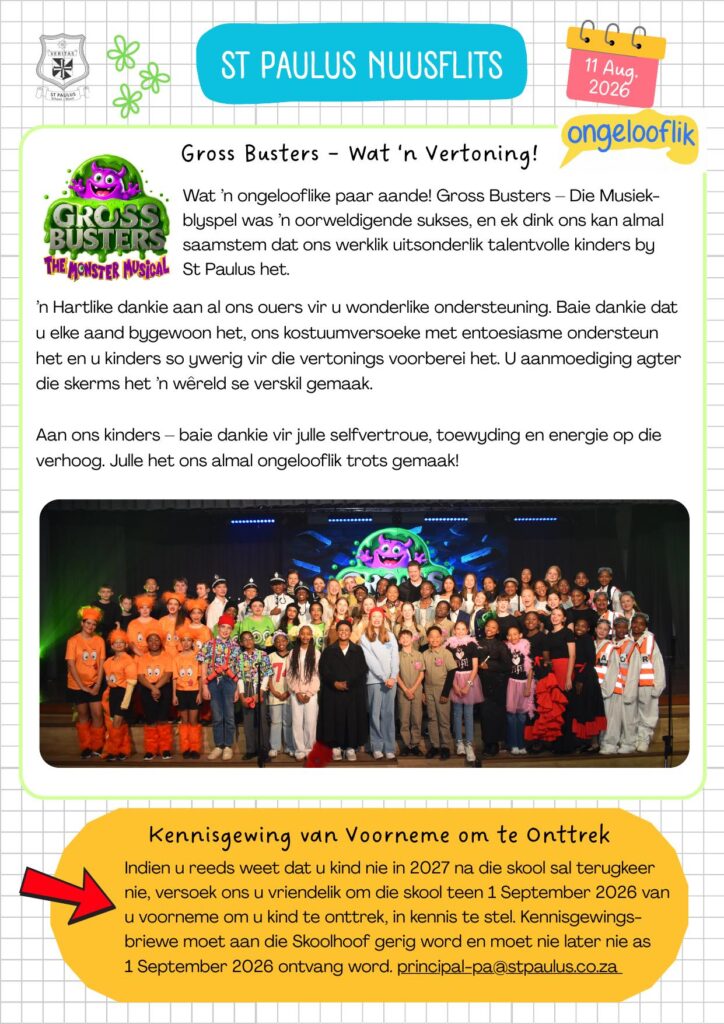 ST PAULUS Nuusflits 11-08-2026
